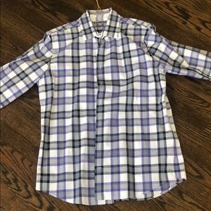 Button down striped purple and grey from express
